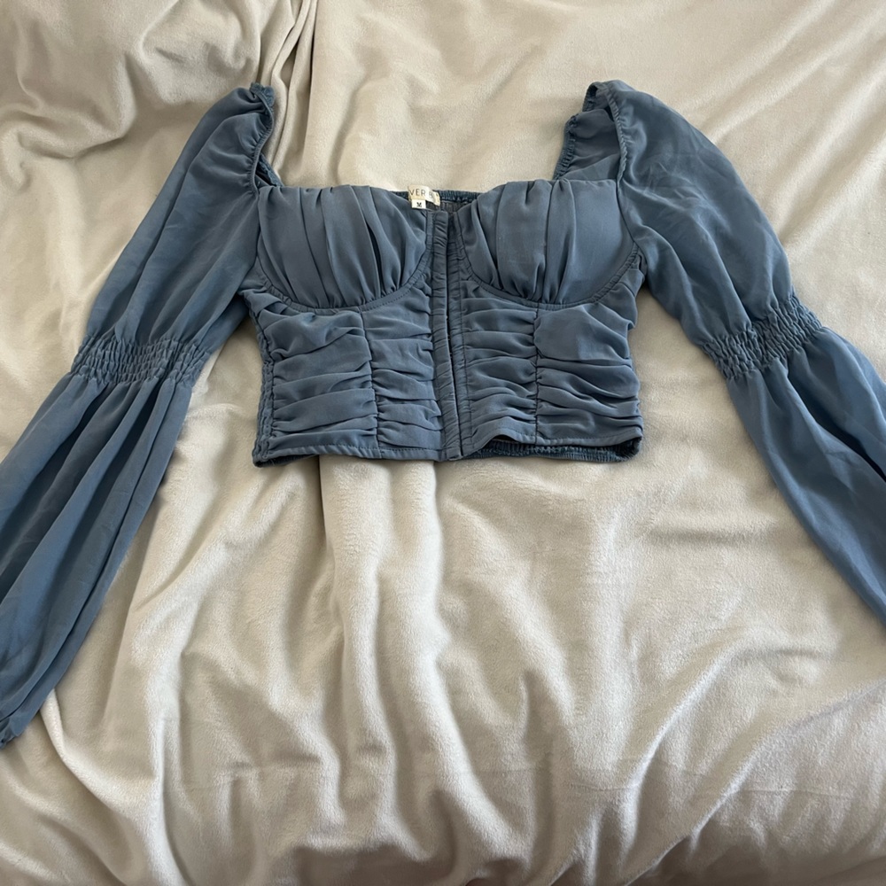 blue long sleeve